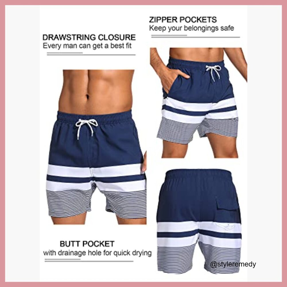 Compression Liner Swim Trunks Quick Dry With Zipp… - image 4